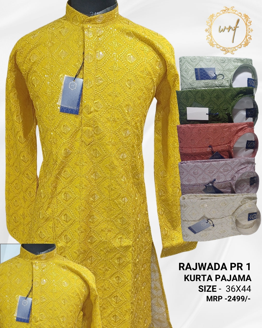 RAJWADA PR 1 - KURTA PANT ( 1PC MRP 2499/-)