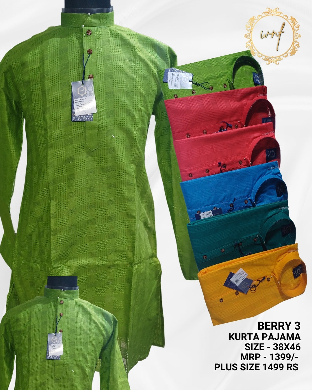 BERRY 3 - KURTA PAJAMA ( 1PC MRP 1399/-) ( 1PC BIG SIZE MRP 1499/-)